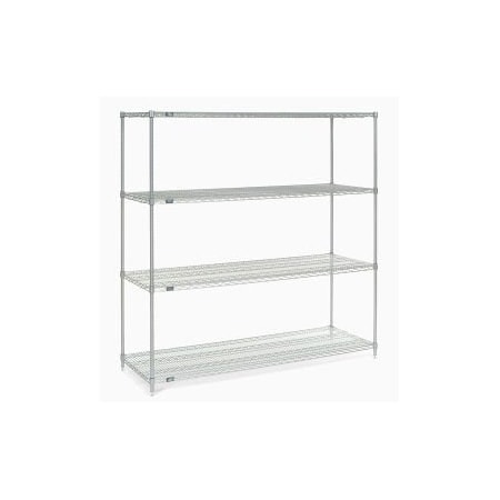 Global Equipment Nexel Poly-Z-Brite Wire Shelving Starter 72"W x 21"D x 54"H 21725Z